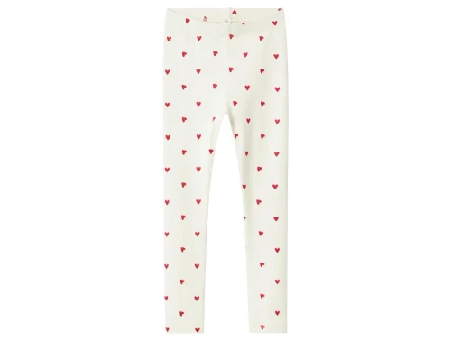 Name It leggings cloud dancer med hjerteprint